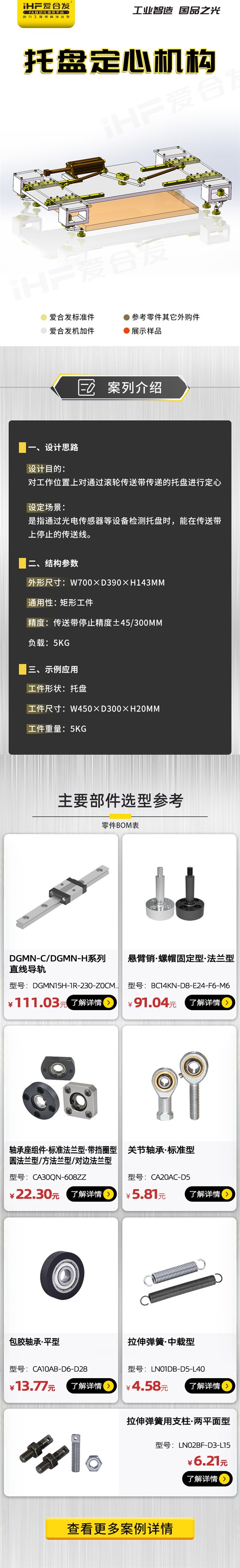愛合發(fā)：案例介紹，托盤定心機構！