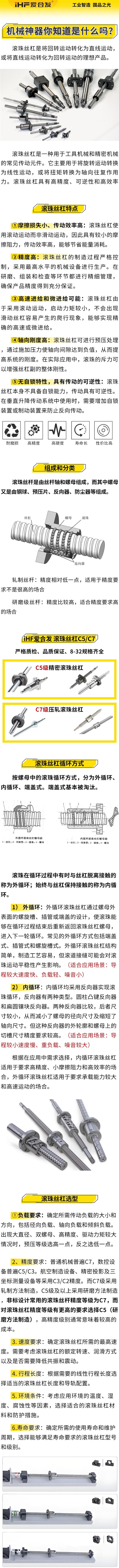 愛合發(fā)：機(jī)械神神器，滾珠絲杠循環(huán)方式