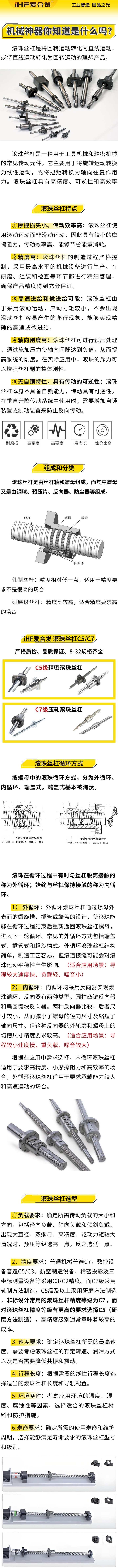 愛(ài)合發(fā)：機(jī)械神神器，滾珠絲杠循環(huán)方式